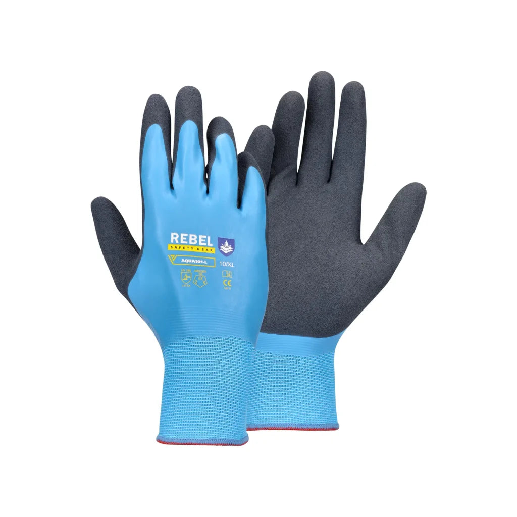 Aqua Wrist Length Gloves