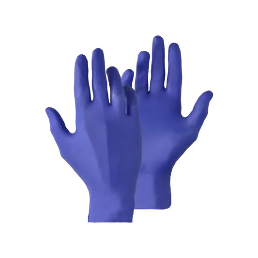 Blue Nitrile Disposable Examination Gloves box of 100